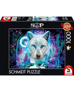Пъзел Schmidt от 1000 части - Неонов арктически вълк